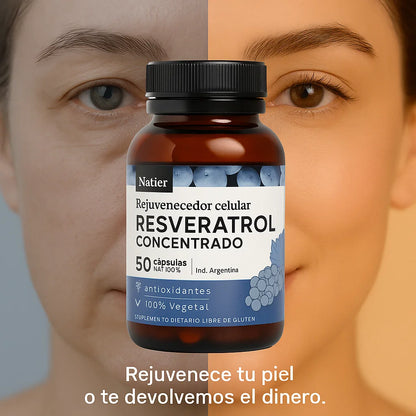 Natier™ - Cápsulas de Resveratrol Concentrado
