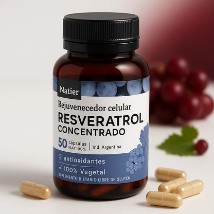 Natier™ - Cápsulas de Resveratrol Concentrado